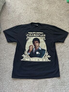 Vintage Scarface Clothing Co Shirt Mens XL Tony Montana Y2k Black graphic tee